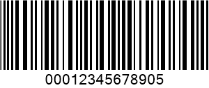 ITF (Interleaved 2 din 5) barcode example